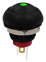 MULTICOMP PRO MP-PB11-2CSKG-10 Interruptor (Switch) Antivandalismo, 0.535 ", SPST-NO-DM, Apagado-(Encendido), Domo Redondo