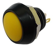 MULTICOMP PRO MP-PB7-01PB4EBRYM Interruptor (Switch) Antivandalismo, 3.5N, 0.472 ", SPST-NO-DM, Apagado-(Encendido), Domo Redondo