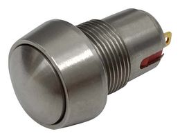 MULTICOMP PRO MP-PB7-04B42AR Interruptor (Switch) Antivandalismo, 0.476 ", SPST-NO-DM, Latch, Domo Redondo, Natural