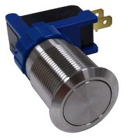 MULTICOMP PRO MP-PB7-06B22FF Interruptor (Switch) Antivandalismo, 4N, 0.748 ", SPDT, Encendido-Encendido, Plano Redondo, Natural