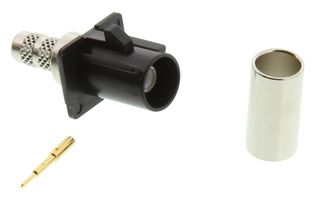 AMPHENOL RF FA1-NASP-C04-1 RF / Coaxial Connector, FAKRA Coaxial, Straight Plug, Crimp, 50 ohm, RG58, Brass Alloy