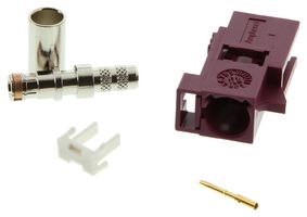 AMPHENOL RF FA1-NDSJ-C04-6 RF / Coaxial Connector, FAKRA Coaxial, Straight Jack, Crimp, 50 ohm, RG58, Beryllium Copper