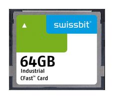 SWISSBIT SFCA064GH2AD4TO-C-LT-23P-STD Tarjeta de Memoria Flash, Tarjeta CFast, 64 GB