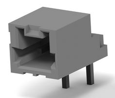 TE CONNECTIVITY - AMP 292206-2 Pin Header, Wire-to-Board, 1.5 mm, 1 Rows, 2 Contacts, Through Hole Right Angle, Mini-CT Series