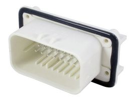 TE CONNECTIVITY - AMP 776087-2 Automotive Connector, AMPSEAL Series, Right Angle Plug, 23 Contacts, PCB Pin