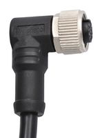 AMPHENOL LTW MSBS-02BFFM-SR8M05 Cable de Sensor, Codificado B, M12 90° Hembra, Extremo Libre, 2 Positions, 5 m, 16.4 ft, M Series