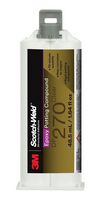 3M DP270 CLEAR 48.5ML Potting Compound, Epoxy 2 Part, Transparent, Cartridge, 48.5 ml, Scotch-Weld Series