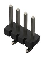 GCT BH010-04-C-0850-0840-0573-G Pin Header, Board-to-Board, 3.96 mm, 1 Rows, 4 Contacts, Surface Mount Straight, BH010 Series