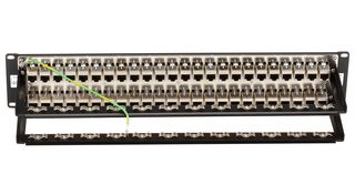 BLACK BOX JPM816A Panel de Conexiones, Blindado, Patch Panel, 48 Puertos, Cat6, 2U