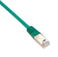 BLACK BOX EVNSL0272GN-0007 Ethernet Cable, 250 MHz, Cat6, RJ45 Plug to RJ45 Plug, STP (Shielded Twisted Pair), Green, 2.1 m