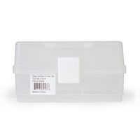 DURATOOL 22-25920 Maletín de Almacenamiento, Herramientas, Plástico, Transparente, 11" x 6.25" x 6"