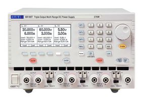 AIM-TTI INSTRUMENTS MX180T Bench Power Supply, DC, Triple Output, Programmable, 3 Output, 0 V, 30 V, 0 A, 6 A
