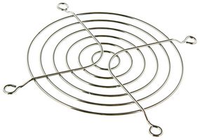 EBM-PAPST LZ23K Fan Finger Guard, Steel - Wire Form, 92mm Axial Fans, 82.5 mm, Bright Nickel Chrome