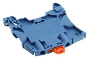 ENTRELEC - TE CONNECTIVITY 1SNK505321R0000 Bloque de Terminal c/Montaje en Riel DIN, Azul, 2 Posiciones, 10 AWG, 4 mm², Tornillo, 25 A