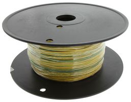 MULTICOMP PRO PP002361 Cable, PVC (Policloruro de Vinilo), Amarillo, Verde, 22 AWG, 17 x 0.16mm, 1000 ft