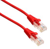 AMPHENOL CABLES ON DEMAND MP-64RJ4528GR-014 Ethernet Cable, Cat6, RJ45 Plug to RJ45 Plug, UTP (Unshielded Twisted Pair), Red, 4.26 m, 14 ft