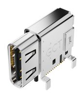 GCT USB4200-03-A USB Connector, USB Type C, USB 3.2, Receptacle, 24 Positions, Surface Mount, Right Angle