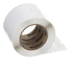 PANDUIT H100X034H1T Wire Marker, Heat Shrinkable Sleeve, PO (Polyolefin), White, 25.4mm x 8.6mm