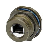 L-COM ECRK0103U00 Modular Connector, RJ45 Jack, 1 x 1 (Port), 8P8C, Cat5e, IP68, Panel Mount