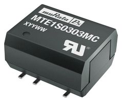 MURATA POWER SOLUTIONS MTE1S0312MC-R Convertidor CD/CD Superficial Aislado, ITE, 1:1, 1 W, 1 Salida, 12 V, 83 mA