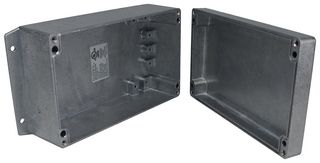 BUD INDUSTRIES AN-2872-A Metal Enclosure, Diecast, Small, Diecast Aluminum, 74.9 mm, 120 mm, 200 mm, IP67, IP68