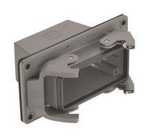 HARTING 19300161122 Conector Uso Rudo, Base, Montaje en Panel, Cuerpo de Aluminio, 2 levas, 16B