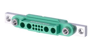 HARWIN G125-22496F5-02-08-02 Carcasa de Conector, Negro / Verde, Gecko-MT G125 Series, Receptáculo eléctrico, 12 Posiciones