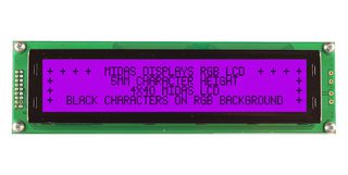 MIDAS DISPLAYS MD44005A6W-FPTLRGB