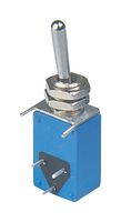 APEM 21136NA Toggle Switch, On-On, SPDT, Non Illuminated, 21000N Series, 4 A, Through Hole