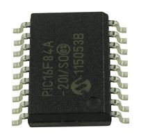 MICROCHIP PIC16F84A-20I/SO 8 Bit MCU, Flash, PIC16 Family PIC16F8x Series Microcontrollers, PIC16, 20 MHz, 1.75 KB, 18 Pins