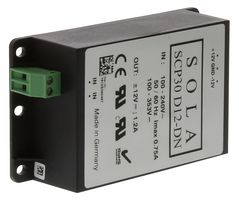 SOLAHD SCP30D12UDN AC/DC DIN Rail Power Supply (PSU), 2 Output, 30 W, 12 VDC, 1.2 A, -12 VDC, 1.2 A