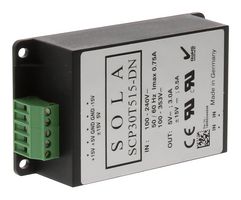 SOLAHD SCP30T515-UDN AC/DC DIN Rail Power Supply (PSU), 3 Output, 30 W, 5 VDC, 3 A, -15 VDC, 500 mA