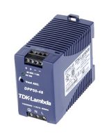 TDK-LAMBDA DPP50-48 AC/DC DIN Rail Power Supply (PSU), 1 Output, 50 W, 48 VDC, 1.05 A