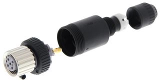 OMRON INDUSTRIAL AUTOMATION XS2C-D5S7 Conector para Sensor, Diá. Cable 7 a 8mm, XS2 Series, M12, Female, 5 Contactos, Roscado Hembra