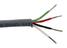 ALPHA WIRE 1174L SL005 Cable Multiconductor, Sin blindaje, 4 Hilos, 22 AWG, 0.35 mm², 100 ft, 30.5 m