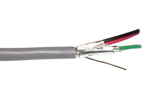 ALPHA WIRE 2466L SL005 Multipair Cable, Shielded, 2 Pair, 22 AWG, 0.35 mm², 100 ft, 30.5 m