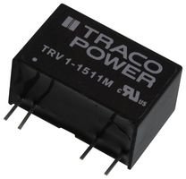 TRACO POWER TRV 1-1511M Convertidor CD/CD Pasante Aislado, ITE & Uso Médico, SIP, 2:1, 1 W, 1 Salida, 5 V