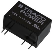 TRACO POWER TRV 1-1512M Convertidor CD/CD Pasante Aislado, ITE & Uso Médico, SIP, 2:1, 1 W, 1 Salida, 12 V