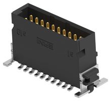 ERNI - TE CONNECTIVITY 254415-E Cabezal de Pin, 4.85mm, Tarjeta-a-Tarjeta, 1.27 mm, 2 Líneas, 20 Contactos