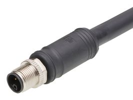 MOLEX 120500-0241 Sensor Cable, M12, 90° Micro-Change Receptacle, Free End, 4 Positions, 20 m, 65.62 ft