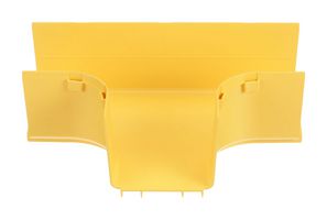 PANDUIT FRT4X4LYL Accesorio T, Policarbonato/ABS, Amarillo, Sistema de Enrutamiento 4" x 4", Serie FiberRunner