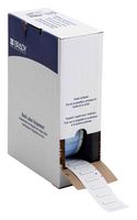 BRADY BM-125-1-342 Wire Marker, Heat Shrinkable Sleeve, Blank (No Legend), PO (Polyolefin), White, 3.175mm x 25.4mm