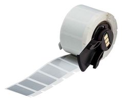 BRADY M6-17-435 Etiqueta, Thermal Transfer Printable, 12.7 mm, 25.4 mm, Poliéster Metalizado, Plata