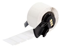 BRADY M6-17-498 Etiqueta, Thermal Transfer Printable, 12.7 mm, 25.4 mm, Tela de Vinilo, Blanco