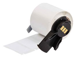 BRADY M6-31-498 Etiqueta, Thermal Transfer Printable, 25.4 mm, 38.1 mm, Tela de Vinilo, Blanco