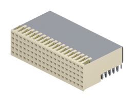 AMPHENOL COMMUNICATIONS SOLUTIONS HM2R71PA5108E9LF Connector, FCI Millipacs Series, 95 Contacts, 2 mm, Receptacle, Press Fit, 5 Rows