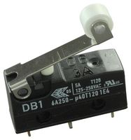 ZF DB1C-A1RB Microswitch, Subminiature, Roller Lever, SPDT, Solder, 6 A