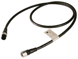 OMRON INDUSTRIAL AUTOMATION F39-JG1B-D Sensor Cable, M12 Plug, M12 Receptacle, 8 Positions, 1 m, 3.28 ft, F39 Series