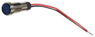 DIALIGHT 656-1402-303F LED Panel Mount Indicator, Blue, 5 VDC, 0.5 ", 15 mA, 237 mcd, IP66, IP67, NEMA 4X