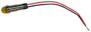 DIALIGHT 656-3306-303F LED Panel Mount Indicator, High Intensity, Yellow, 28 VDC, 12.7 mm, 19 mA, IP66, NEMA 4X